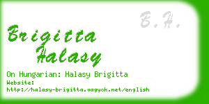 brigitta halasy business card